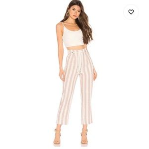 Tularosa White & Beige Stripe Pant